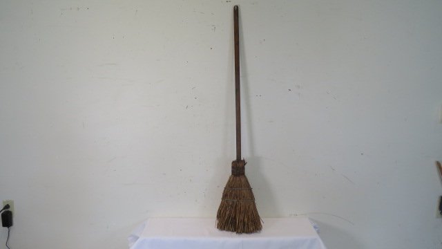 Late 19th century broom: Late 19th century broom, 53"T