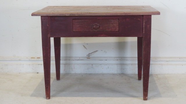 Poplar country 19th century work table (1 of 5)
