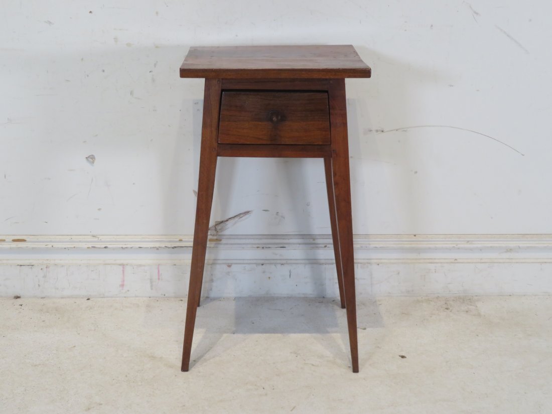 19th century walnut splay legged stand table (1 of 6)