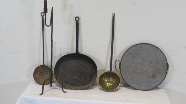 Rush light and 4 fireplace items (1 of 5)