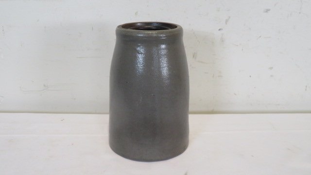 Hamilton & Jones stenciled stoneware wax sealer: Hamilton & Jones, Greensboro, Pa. stenciled stoneware wax sealer, 9 1/2" x 6 1/2"