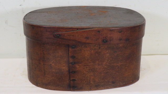 Early wood oval band box (1 of 5)