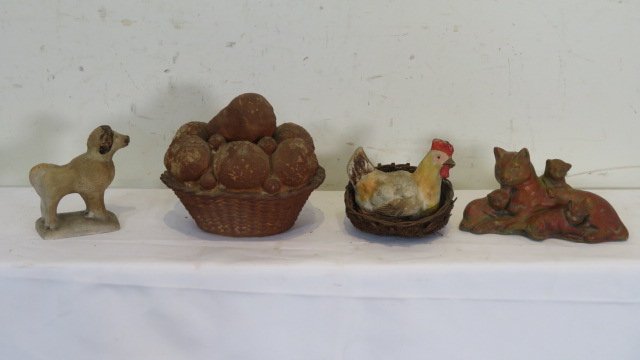 4 pieces of chalkware (1 of 7)