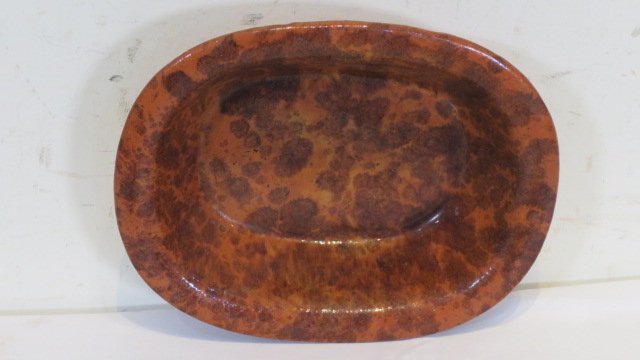 Early redware loaf dish (1 of 3)