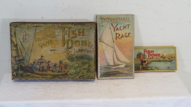 3 late 19th/early 20th century games in box (1 of 11)