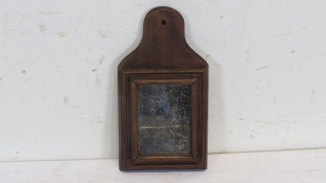 Wood framed fragment mirror (1 of 2)