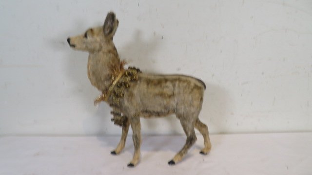 Mid-century West German fur-covered reindeer nodder (1 of 5)