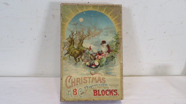 McLoughlin Bros, NY, Christmas ABC picture blocks, copyright 1897 (1 of 6)