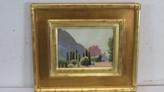 Charles Warren (C.W.) Mundy signed oil on linen landscape (1 of 6)