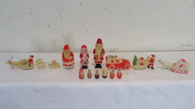 15 pcs of celluloid Christmas figures (1 of 6)