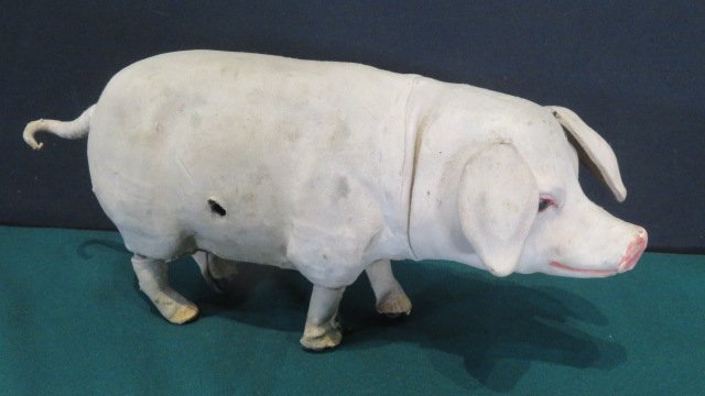 French Decamps automaton clockwork toy pig (1 of 5)