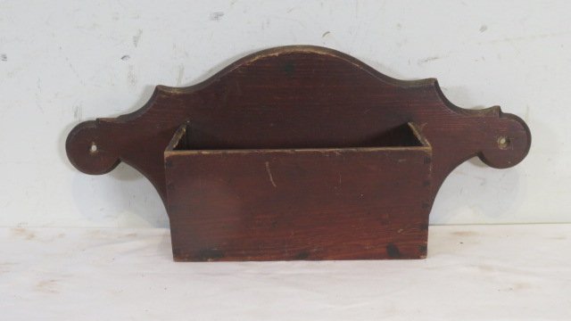 Unusual pine dovetailed wall box (1 of 6)