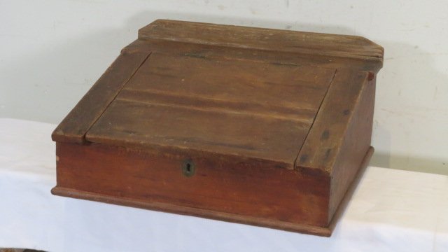 Pine slant lid counter desk (1 of 7)