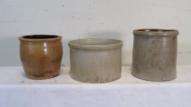 3 stoneware jars (1 of 8)