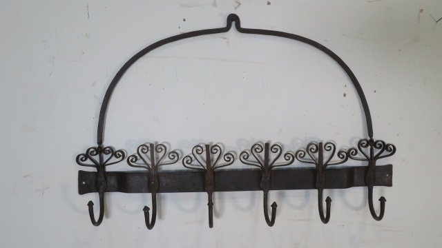 Wrought iron hanging utensil holder (1 of 4)