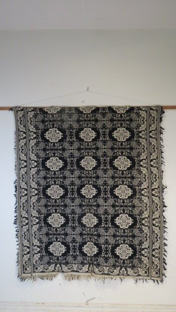 Blue and white 2 piece coverlet (1 of 7)