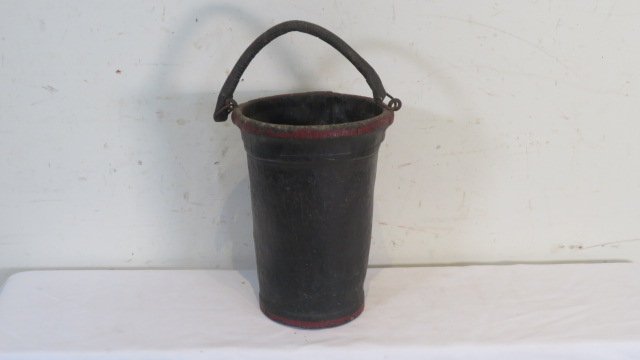 19th century leather fire bucket (1 of 6)