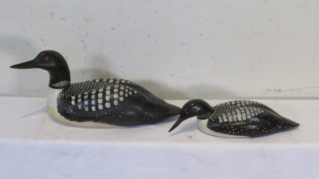 2 contemporary loon decoys (1 of 5)