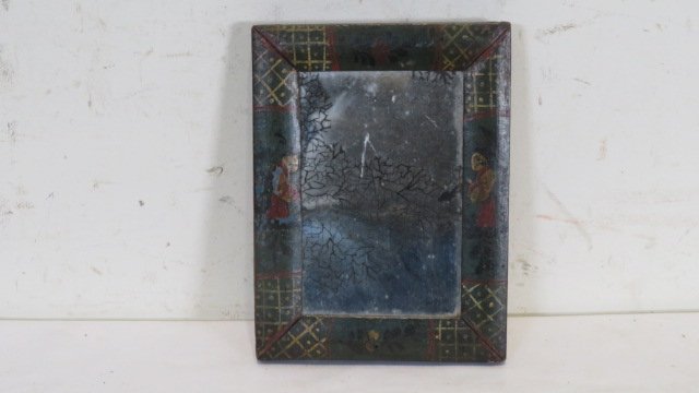 Early Chinoiserie decorated mirror (1 of 6)