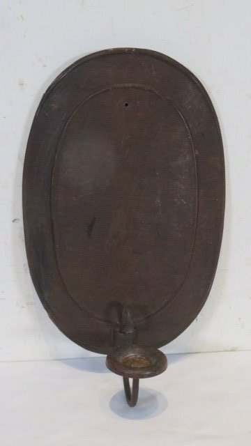 Early 19th century tin candle wall sconce (1 of 5)