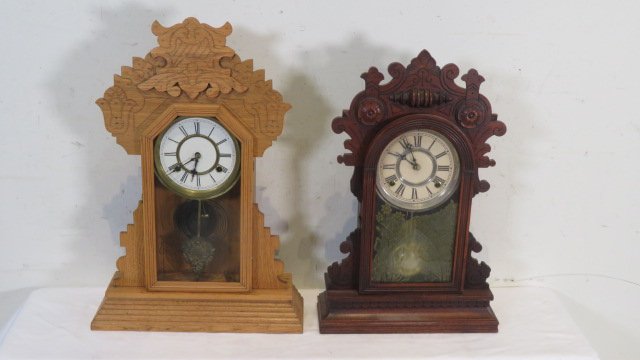 2 late 19th century shelf clocks (1 of 7)