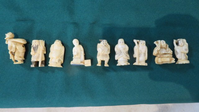 Group of 9 Japanese Netsukes (1 of 11)