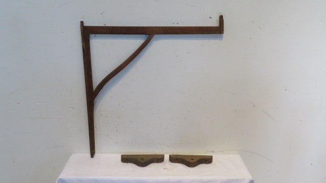 Late 18th early 19th century wood fireplace drying rack (1 of 6)