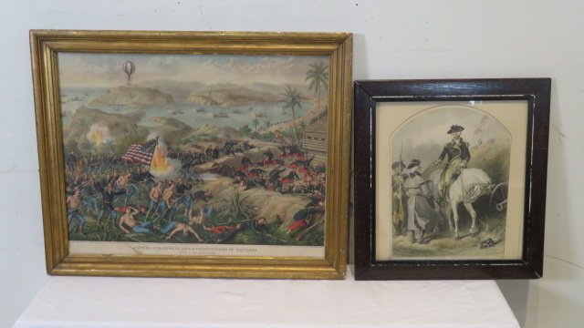 2 vintage prints in old frames (1 of 13)