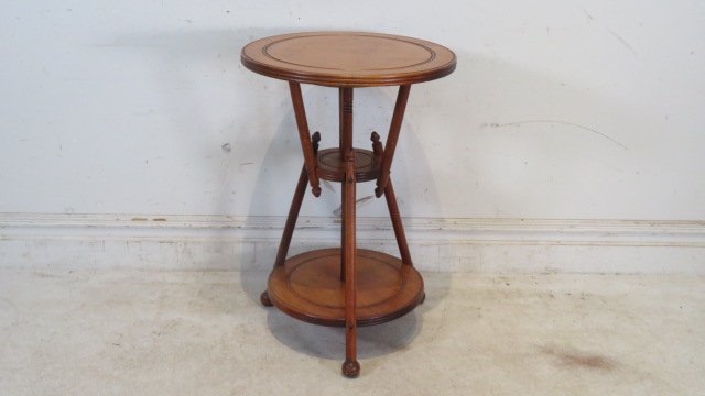 Late 19th century maple Biedermeier style stand table (1 of 5)