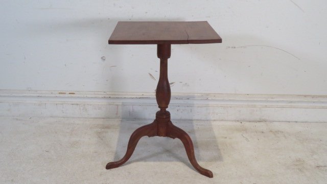 Early 19th century cherry candlestand (1 of 6)