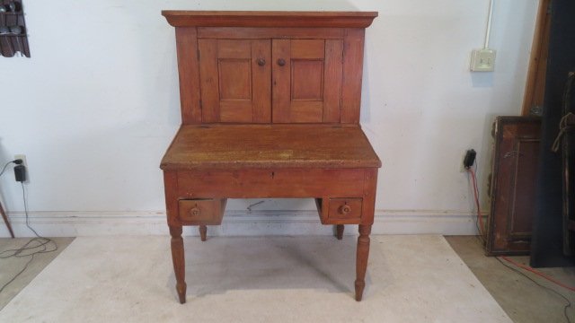 19th century country pine 2-pc plantation desk (1 of 6)