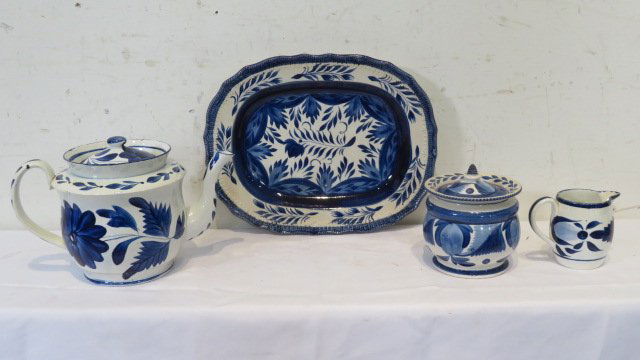 4 pieces of Early Leeds creamware (1 of 10)