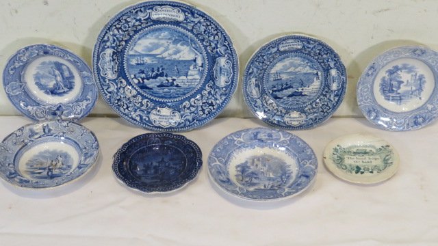 Group of Staffordshire plates (1 of 4)