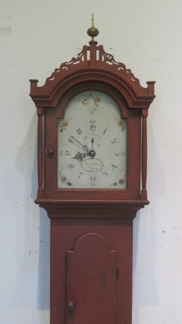 Abraham Edwards, Ashby, Mass. tall case clock (1 of 9)