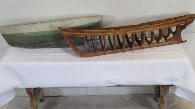 Early ship construction model and pond boat (1 of 7)