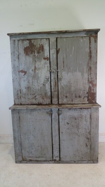 Painted poplar blind door step back cupboard (1 of 6)