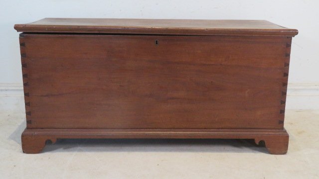 Walnut dovetailed blanket chest (1 of 6)