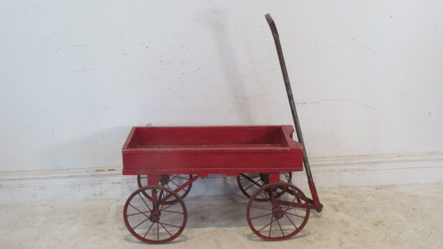 Metal spoked wheel child's wagon (1 of 6)
