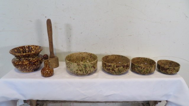 7 pieces of yellow ware (1 of 6)