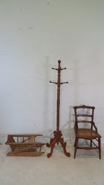 Group of 3 wood items (1 of 4)