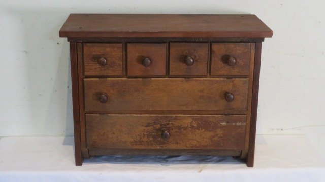 Late 19th century pine set of drawers (1 of 4)