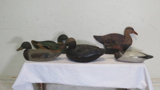 22+ Hand Carved Wooden Duck Decoys