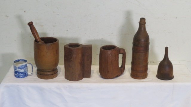Group of 5 wooden primitives (1 of 5)