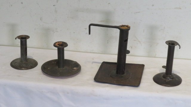 Group of 4 early candlesticks (1 of 3)