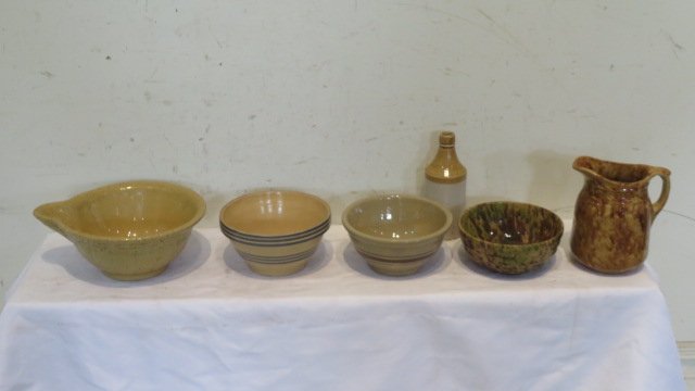 Group of 6 pcs of  pottery (1 of 7)