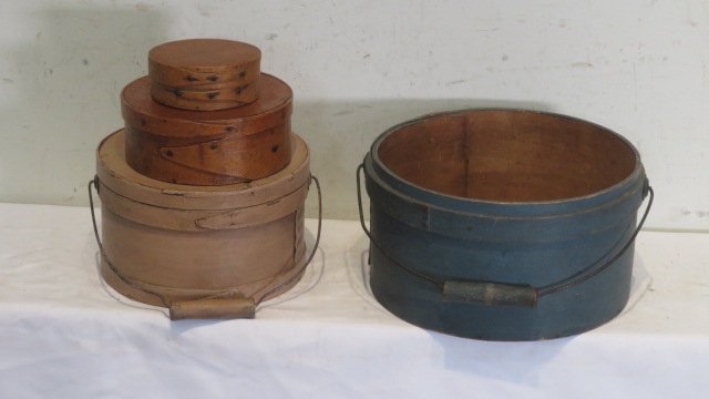 Group of 4 old pantry boxes (1 of 4)