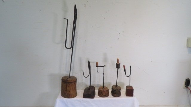 Group of 5 pcs of contemporary wrought iron lighting (1 of 3)