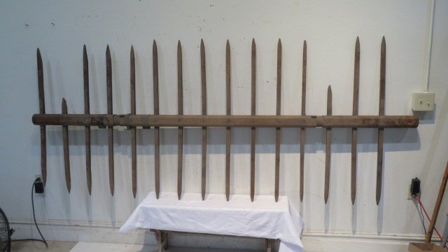 Horse drawn wood hay rake (1 of 4)