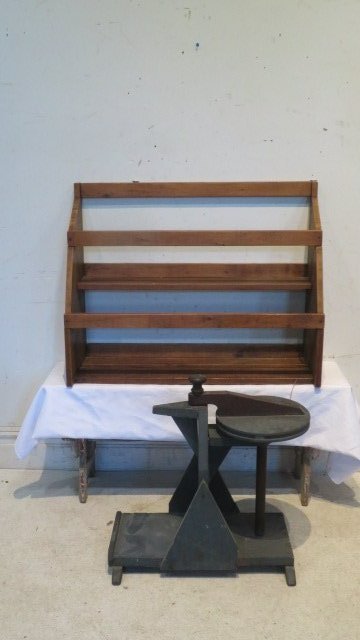 Bowl shelf and painted store paper dispenser (1 of 5)