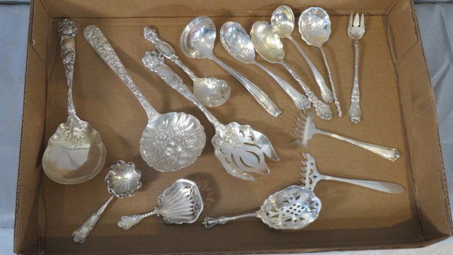 15 pcs of sterling flatware serving pieces (1 of 5)